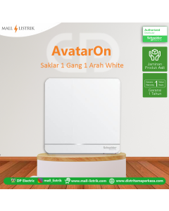 Saklar 1 Gang 1 Arah AvatarOn, White - E8331L1LED_WE_G3