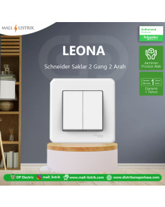 Saklar Leona 2 Gang 2 Arah - Schneider electric