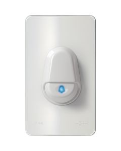 Bel Pintu tahan cuaca dengan indikator LED, IP44, Putih