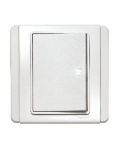 Neo 1Gang 1Way Horizontal Switch with White LED, White - E3031H1_EWWW_G3