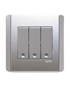 Saklar NEO 3 Gang 1 Way Vertical - E3033V1_EBGS_G3