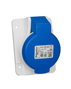 Panel socket angled PK PratiKa screw 16A