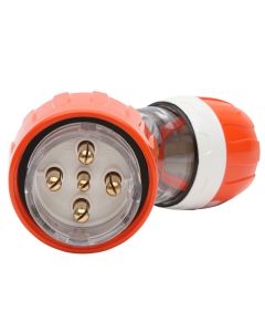 500V 32A 5 pin a.plug IP66 orange