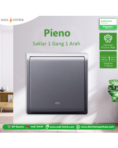 Saklar Pieno 1 gang 1 arah Lavendar Silver - E8231L1F_LS_G3