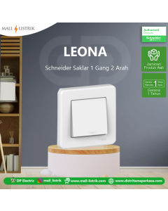 Saklar Leona 1 Gang 2 Arah Putih - schneider electric