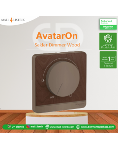 Saklar Dimmer Wood,AvatarOn , Schneider , E8331RD250_WD