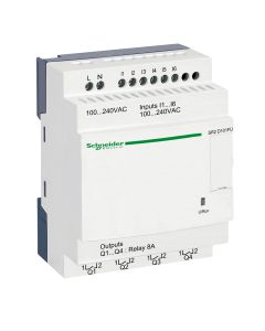 SR 10 I/O REL. 100-240VAC W/O DISPL/CLK