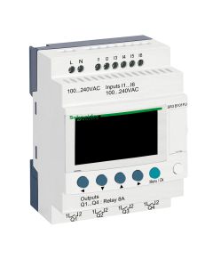 SR 10 I/O REL. 100-240VAC DISPL & CLK
