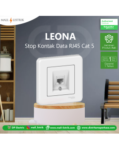 Stop Kontak Data RJ45 Cat 5 LEONA Schneider