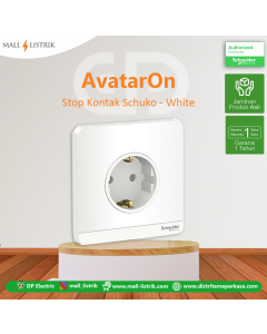 Stop Kontak Schuko AvatarOn - Putih - Schneider