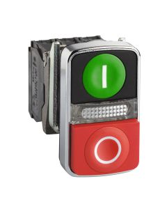 COMPLETE METAL DOUBLE HEADED PUSHBUTTONS