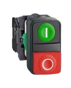 COMPLETE PLASTIC DOUBLE HEADED PUSHBUTTO