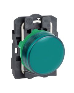 Pilot light, complete, 24V, Green