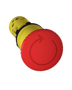 RED EMERGENCY STOP TRIGGER TURN TO RELEA