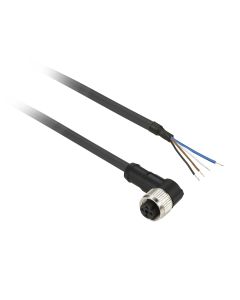 FEMALE, M8, 4PIN, ELBOWED PREWIRED CONNE